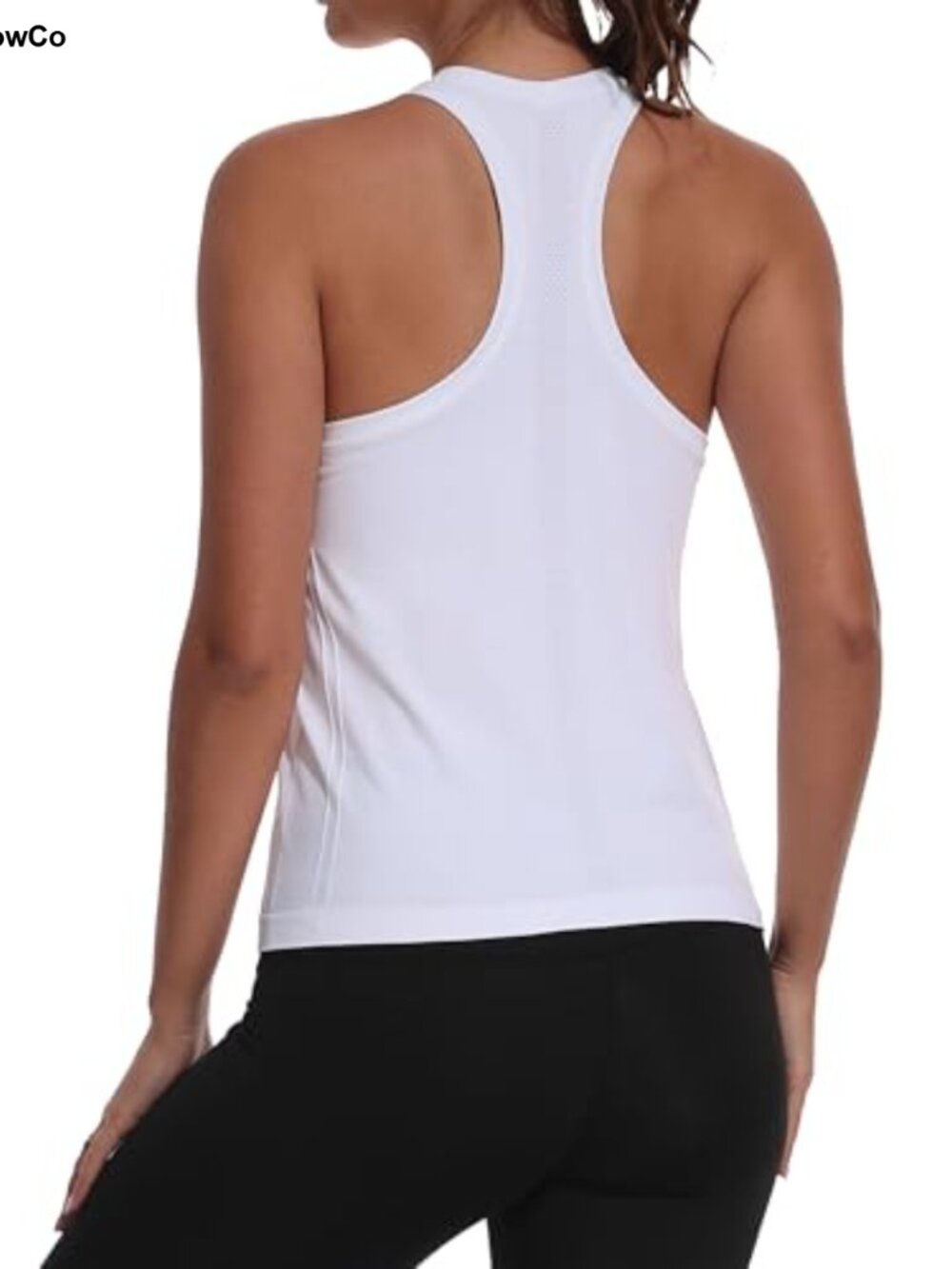 Women's Seamless Racerback Tank Top Sleeveless Athletic Running Shirt